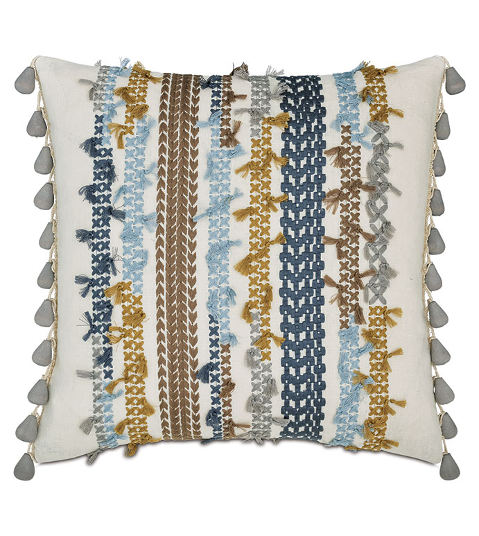 DALEYZA EMBROIDERED DECORATIVE PILLOW
