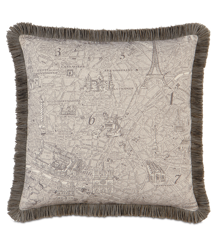 Trompe Mocha With Brush Fringe