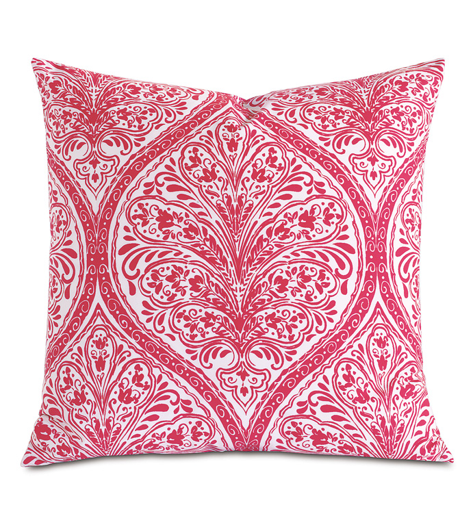 Adelle Percale Decorative Pillow In Sorbet