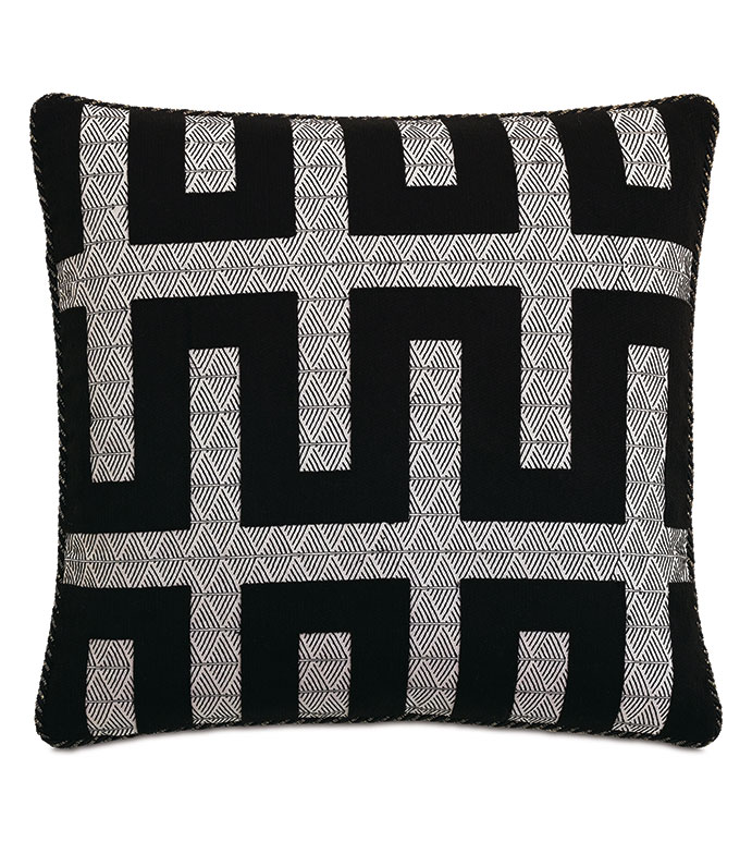 Dominique Embroidered Decorative Pillow