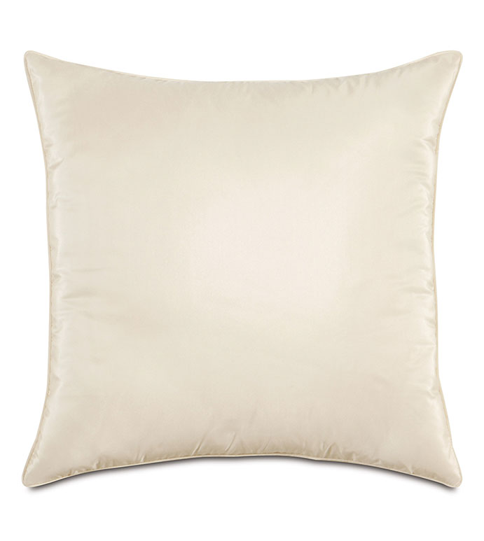 Freda Taffeta Decorative Pillow in Ivory