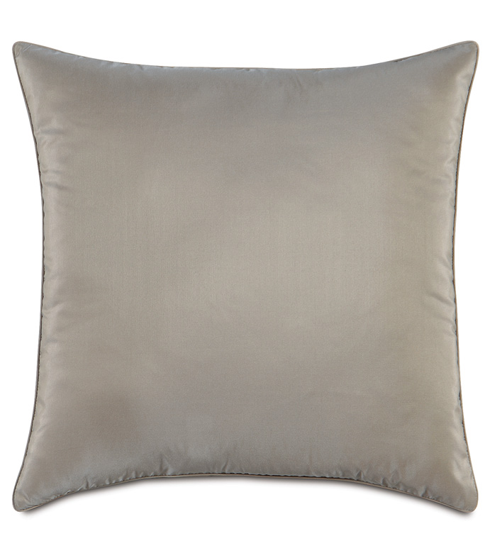 Freda Taffeta Decorative Pillow in Steel