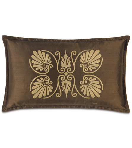 Anthemion Brown/Gold Dec Pillow B