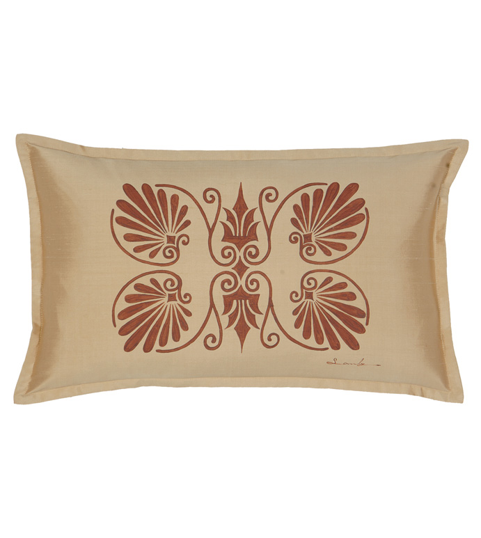 Anthemion Gold/Shiraz Dec Pillow B