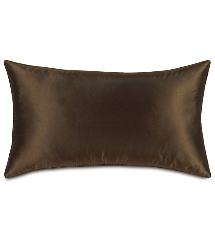 Freda Taffeta Decorative Pillow in Chocolate