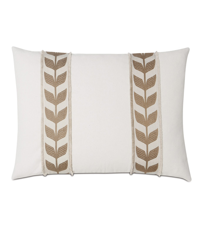 Akela Leaf Decorative Pillow In Gold