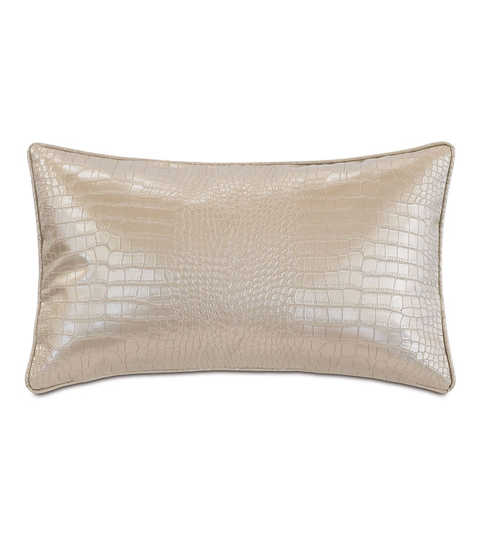 Valentina Faux Snakeskin Decorative Pillow