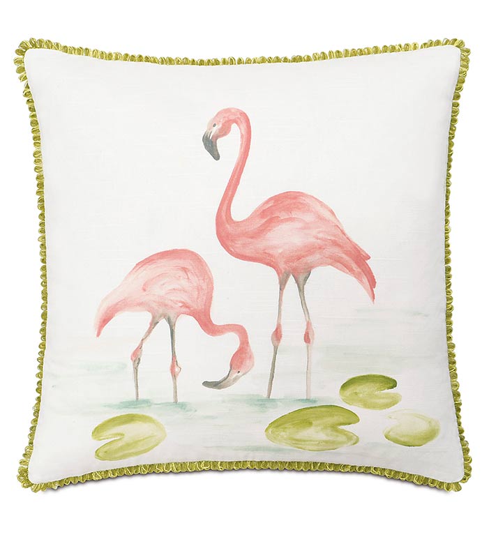 Hand-Painted Flamingos