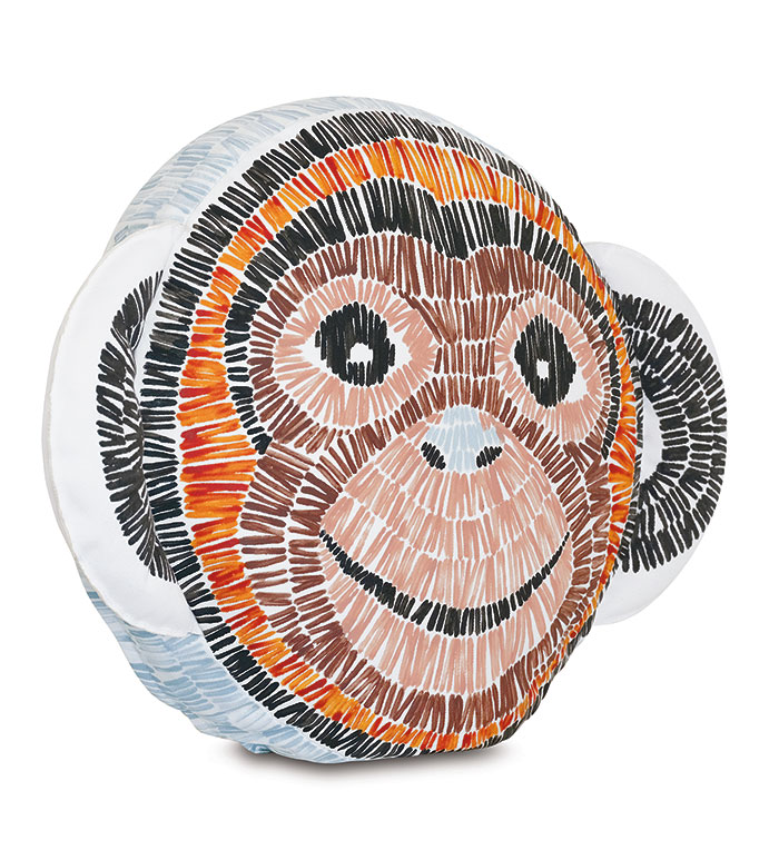 Wilder Monkey Decorative Pillow