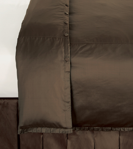 Serico Brown With Lena Pleat Duvet