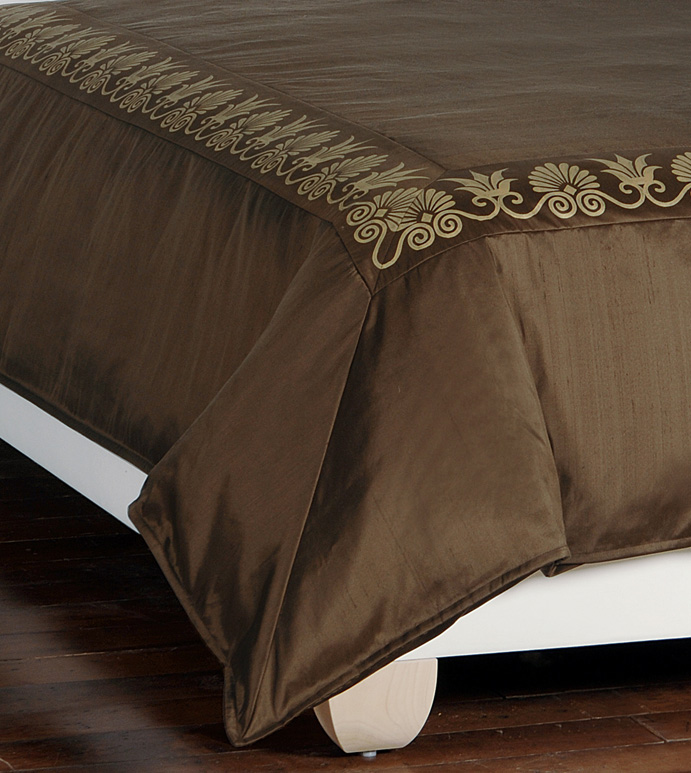 Anthemion Brown/Gold Duvet Cover