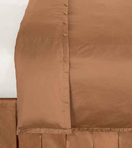 Serico Rust With Lena Pleat Duvet