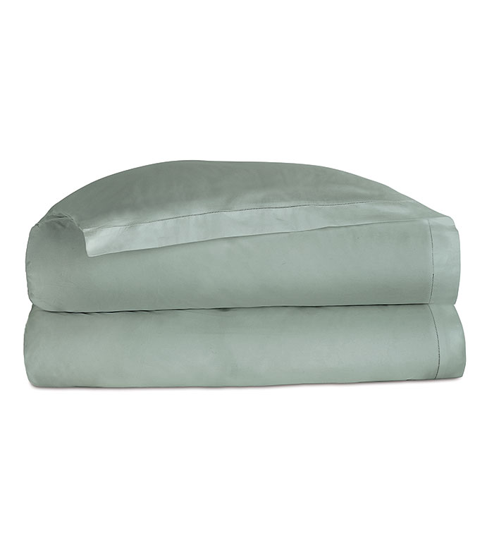 Deluca Sateen Duvet Cover in Sea