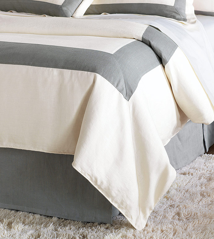 Breeze Pearl/Slate Duvet Cover