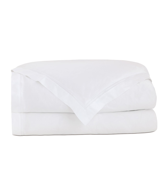 Lusso Sateen Duvet Cover in White