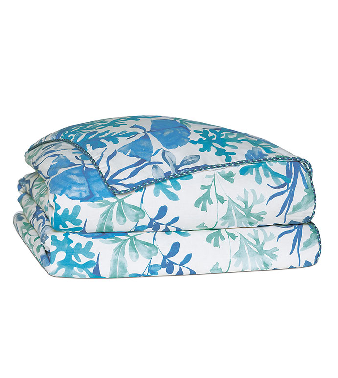 Olympia Azure Duvet Cover