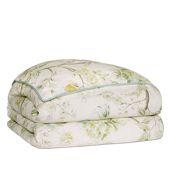 Magnolia Mint Duvet Cover