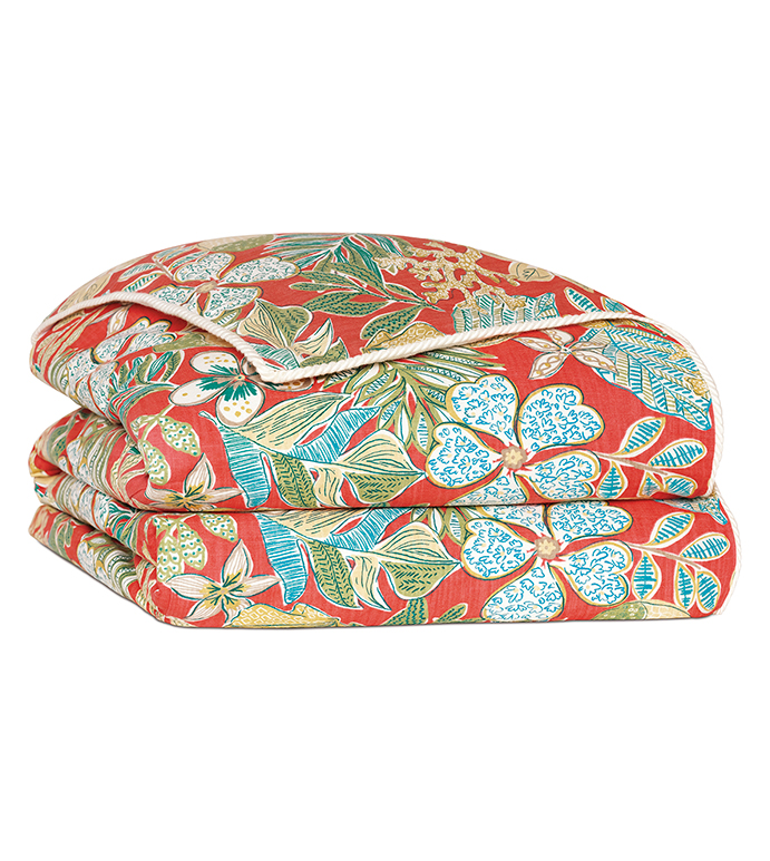 Suwanee Coral Duvet Cover