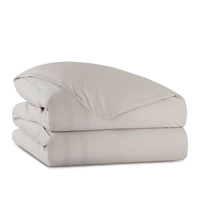 Vail Percale Duvet Cover In Bisque