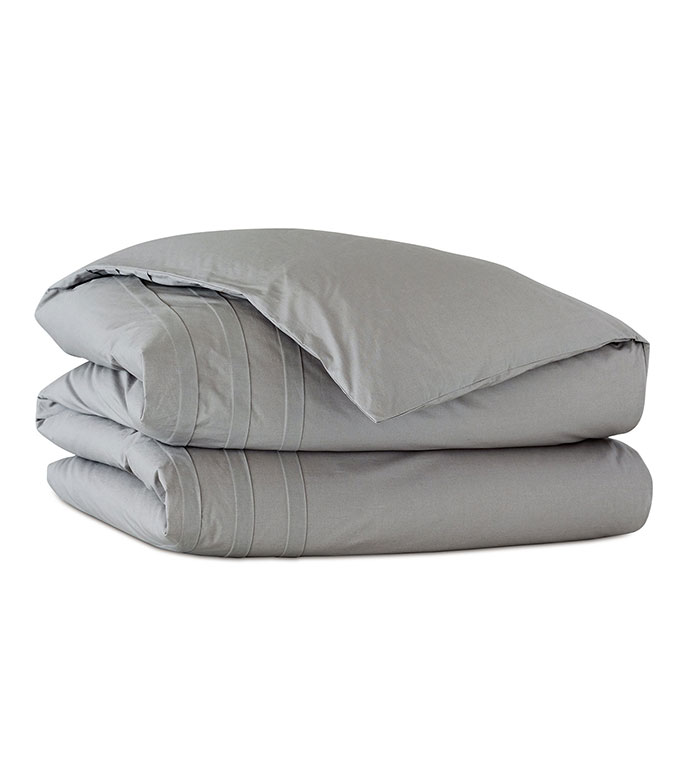 Vail Percale Duvet Cover In Heather