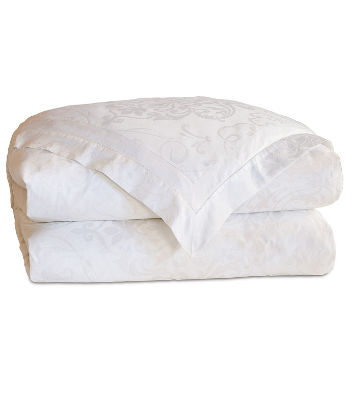 Ornato White Duvet Cover