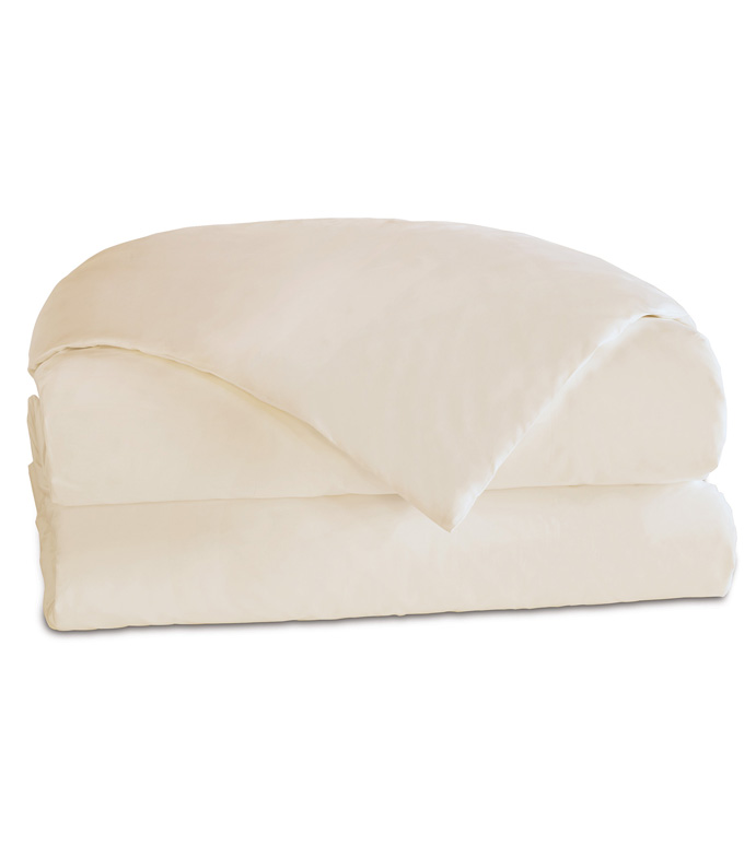 Fresco Luxe Ecru Duvet Cover