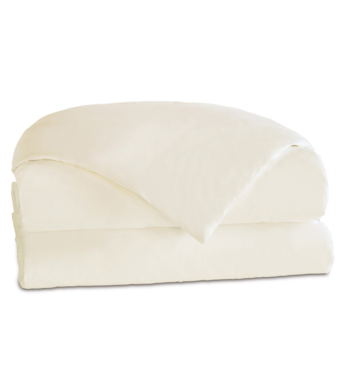 Fresco Luxe Ivory Duvet Cover