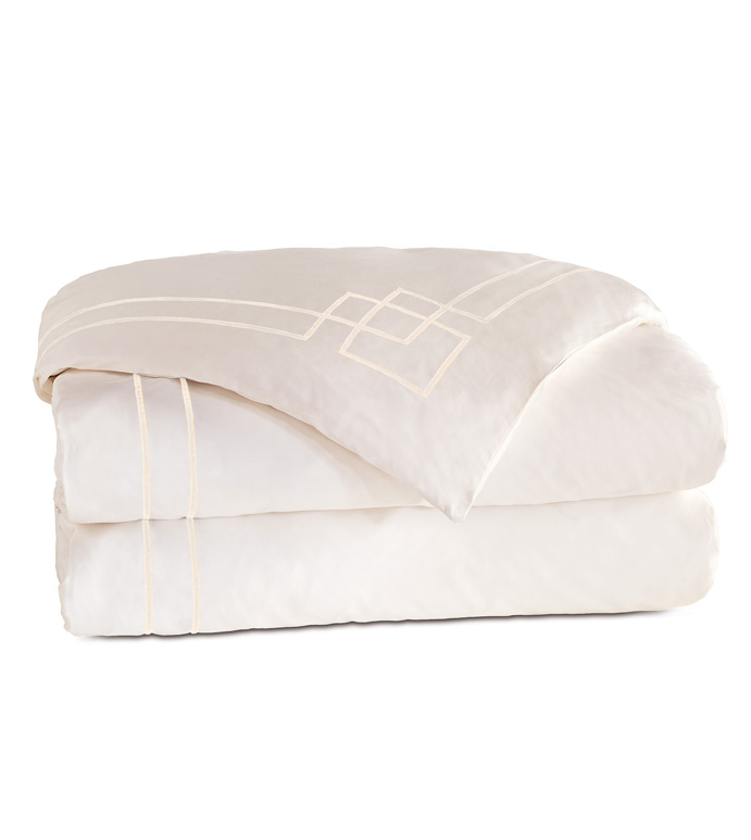 Grafico Ivory/Ecru Duvet Cover