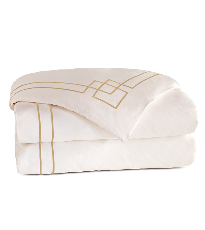 Grafico Ivory/Sable Duvet Cover