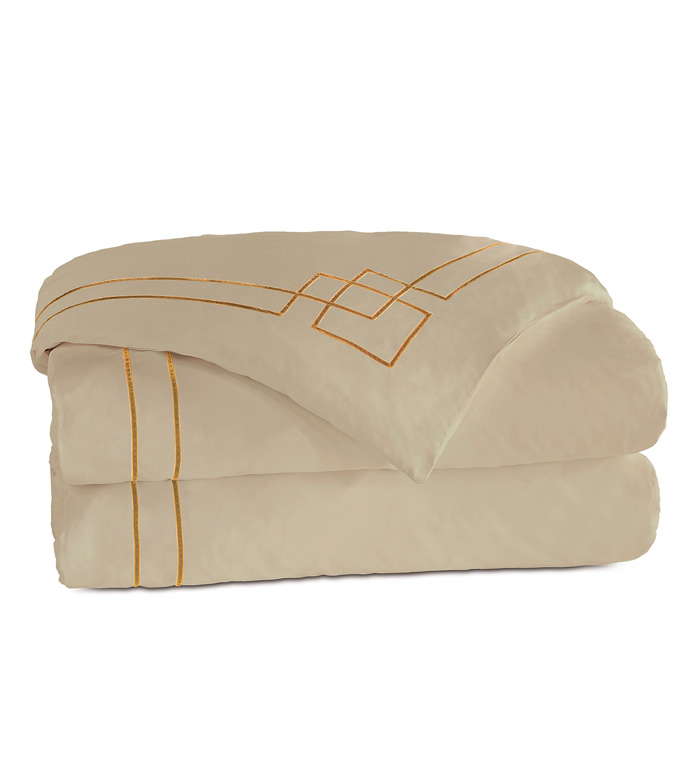 Grafico Sable/Antique Duvet Cover
