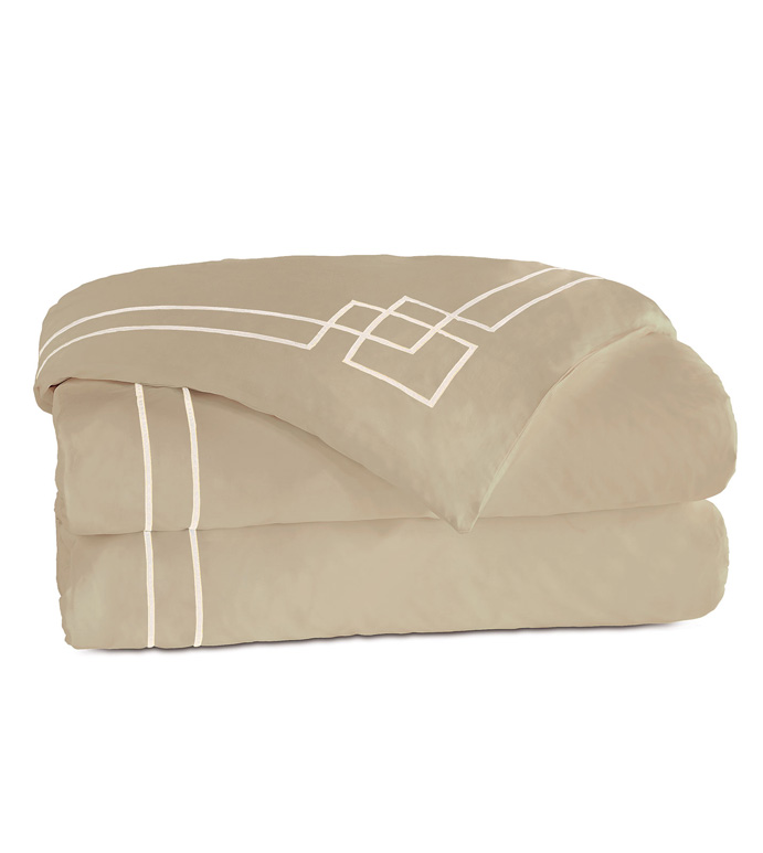 Grafico Sable/Ecru Duvet Cover