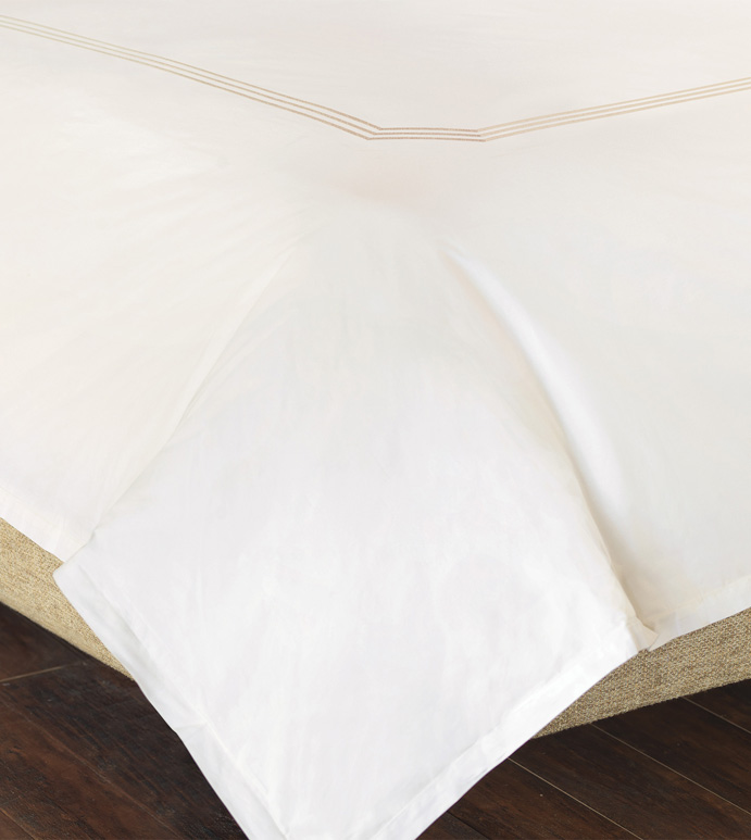 Tessa Ivory/Creme Duvet Cover