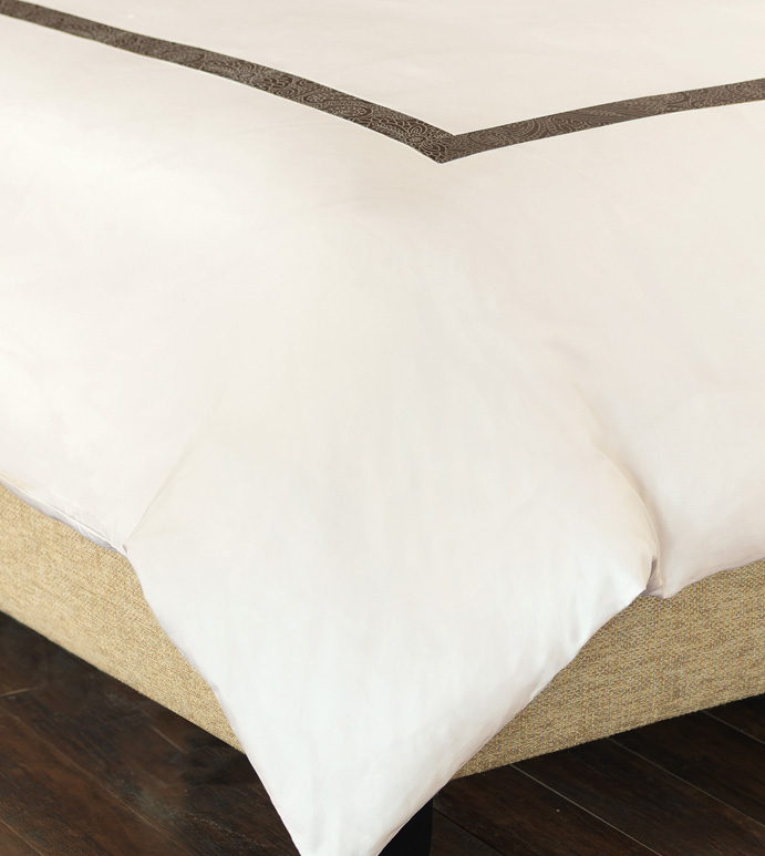 Cornice Ivory/Truffle Duvet Cover