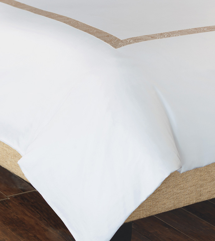 Cornice White/Biscotti Duvet