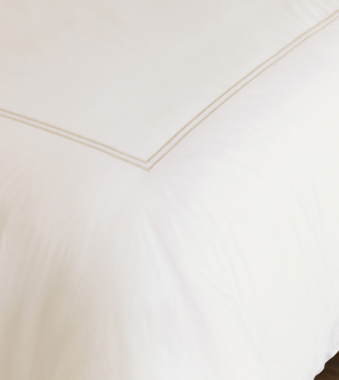 Enzo Ivory/Bisque Duvet Cover