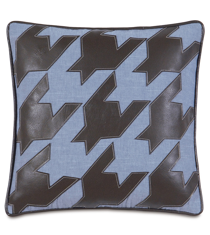 Duvall Denim With Houndstooth