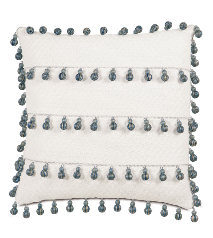 Henley Cloud With Ball Trim