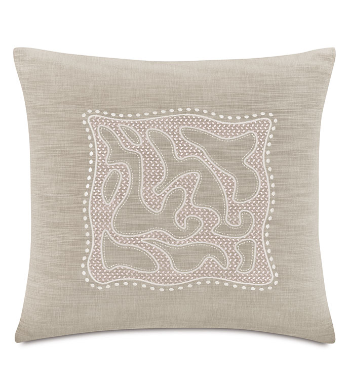 EMMELINE EMBROIDERY DECORATIVE PILLOW