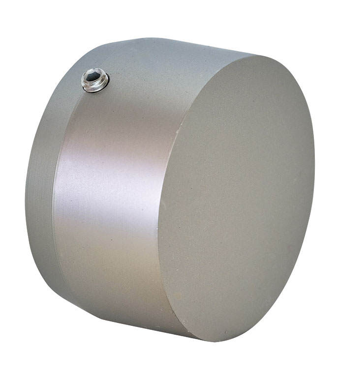ACERO BRUSHED NICKEL BEVELED END CAP PAIR