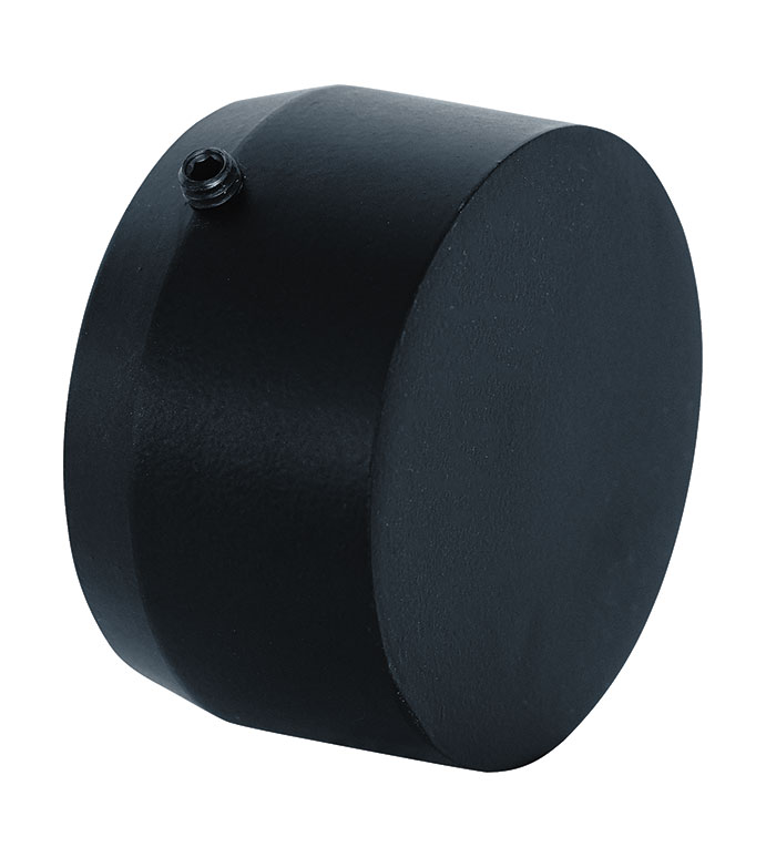 ACERO MATTE BLACK BEVELED END CAP PAIR