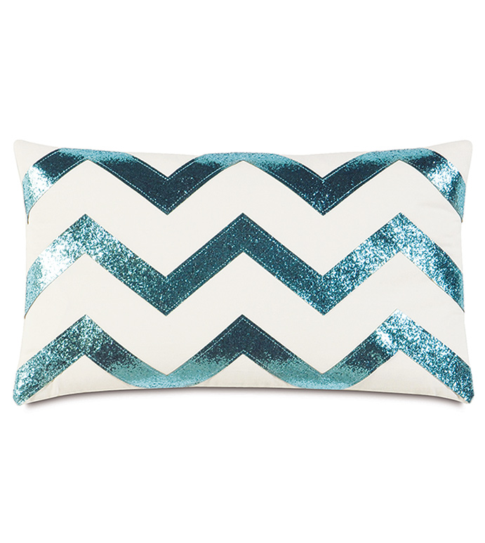 Sparkle Aqua Chevron