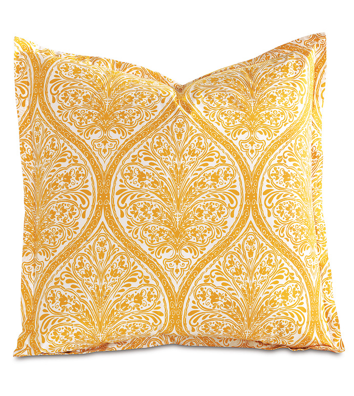 Adelle Percale Euro Sham In Saffron