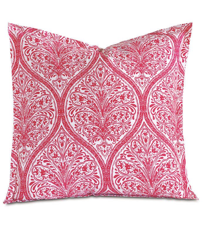 Adelle Percale Euro Sham In Sorbet