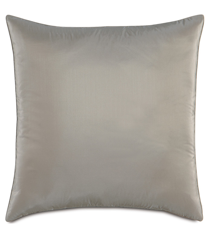 Freda Taffeta Euro Sham in Steel