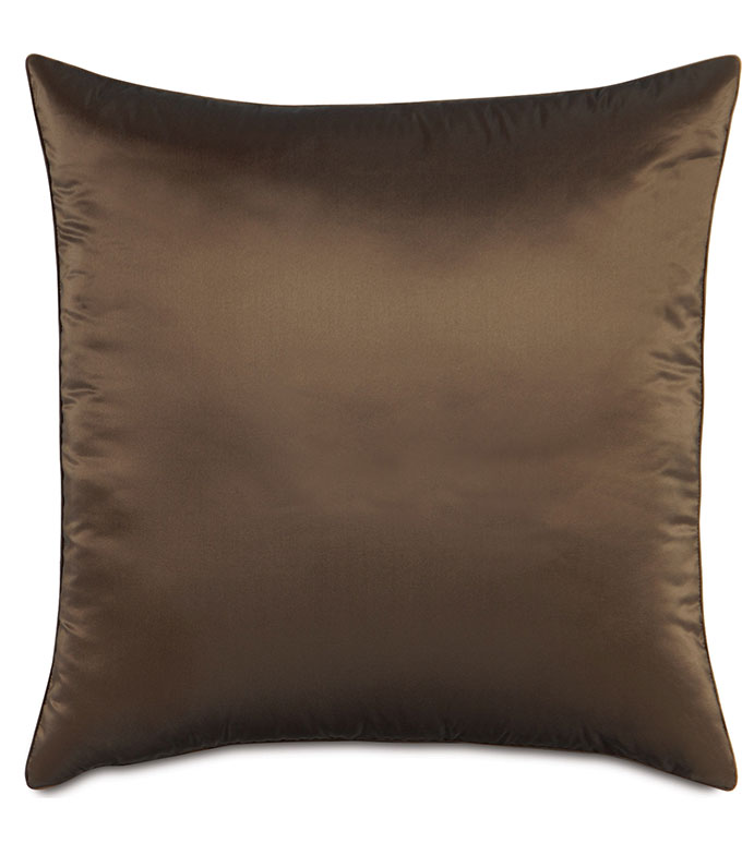 Freda Taffeta Euro Sham in Chocolate