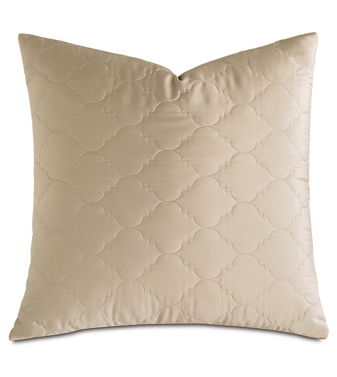 Viola Quilted Euro Sham in Sable