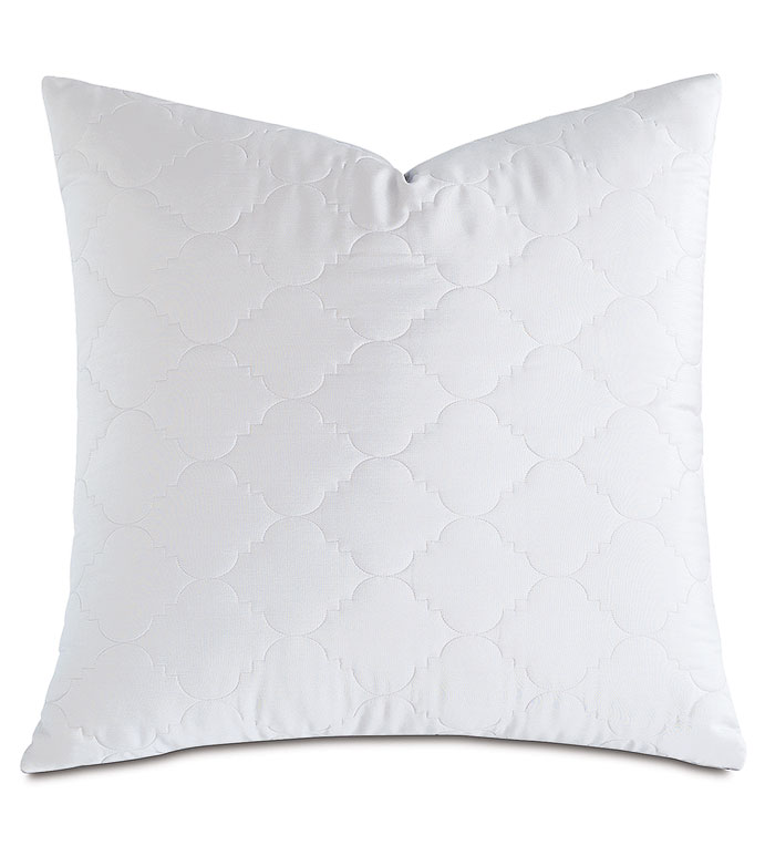 Viola Quilted Euro Sham in White