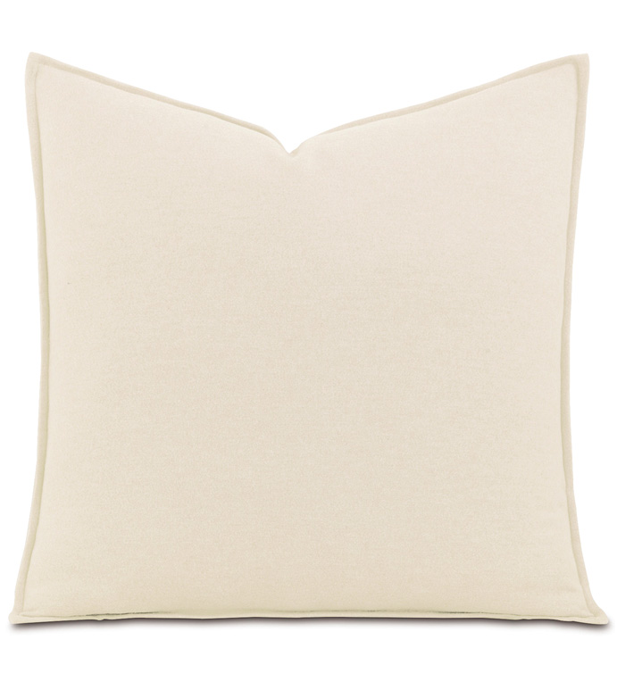 Brera Flannel Euro Sham In Ivory