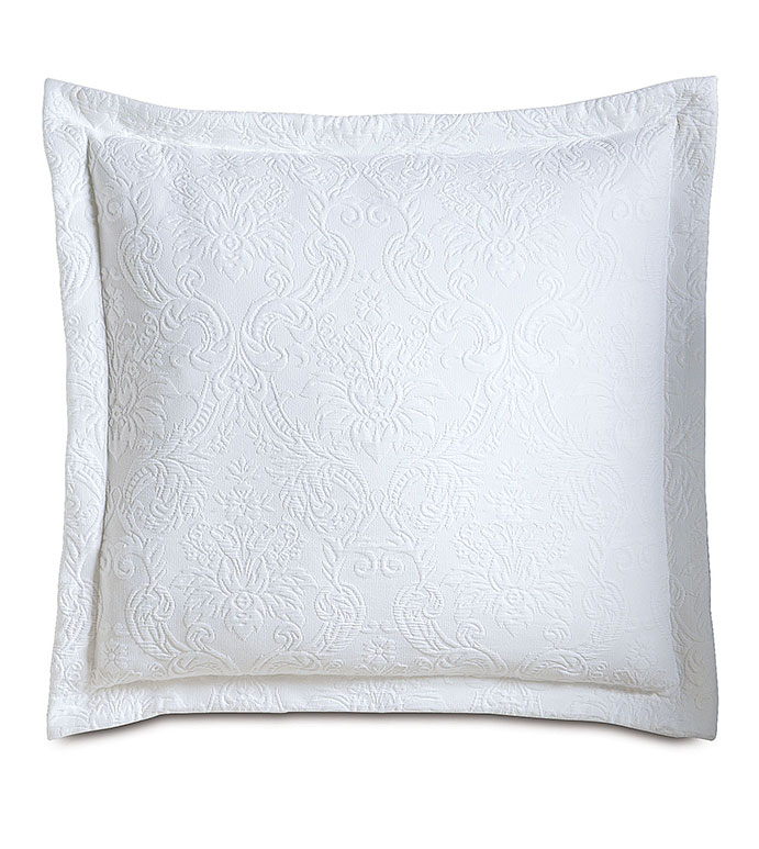 Sandrine White Euro Sham