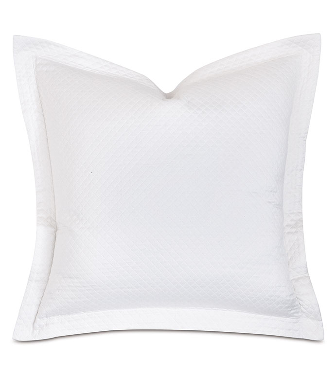 Matera Pique Euro Sham in White